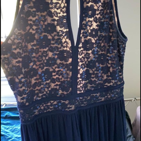 Laura Bridesmaid dress Navy - Picture 2 of 3